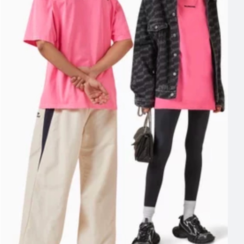 Balenciaga Pink Logo
Print T-Shirt for Women